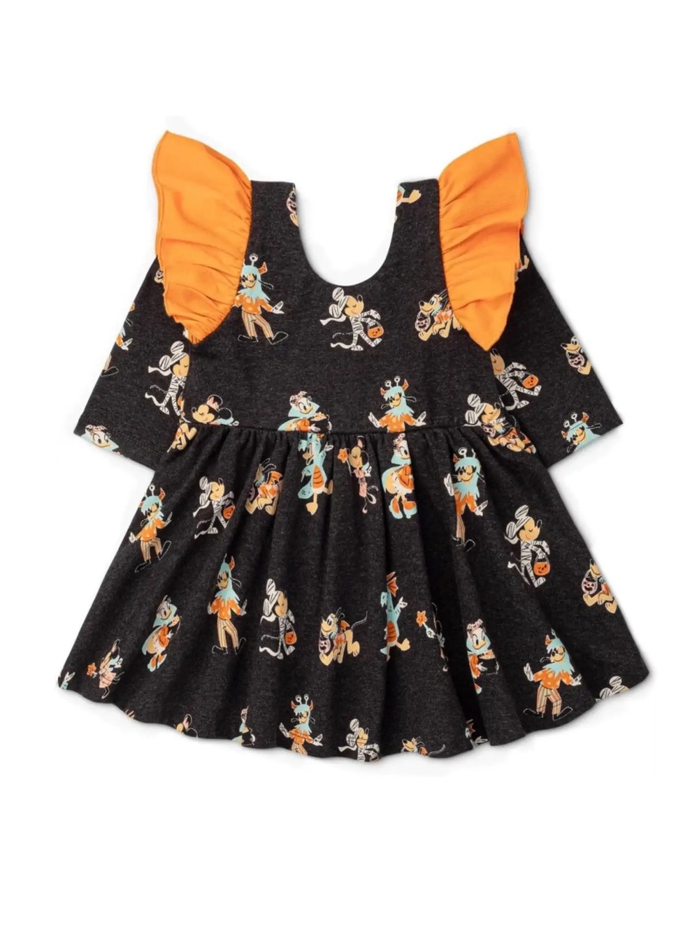 Disney Monica + Andy Halloween Lets Dance Mickey & Friends Toddler Girl Dress 4T